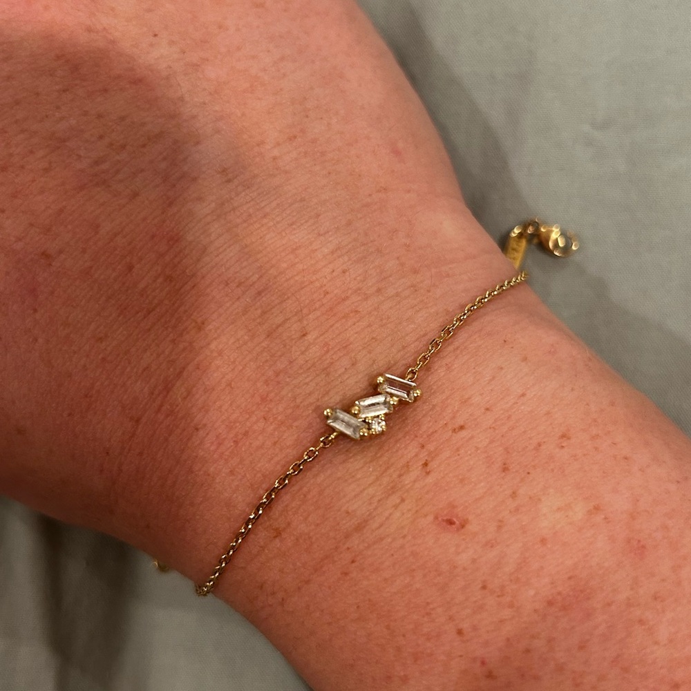 Suzanne Kalan 14k Gold and Topaz Bracelet